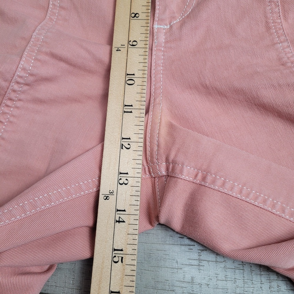🌸Anthropologie Maeve Jeans Women 31 Peach Delaney Wide Leg High Rise Clean-Seam - Picture 14 of 16